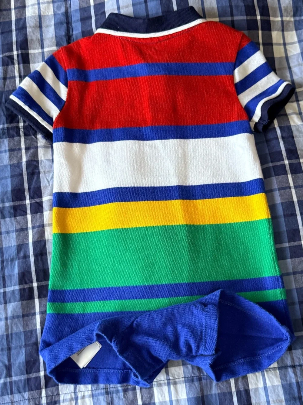 Ralph Lauren Baby Cotton Mesh Polo Romper - 12M